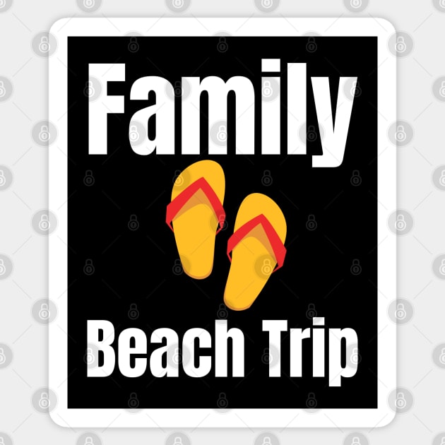Family Beach Trip Sticker by HobbyAndArt